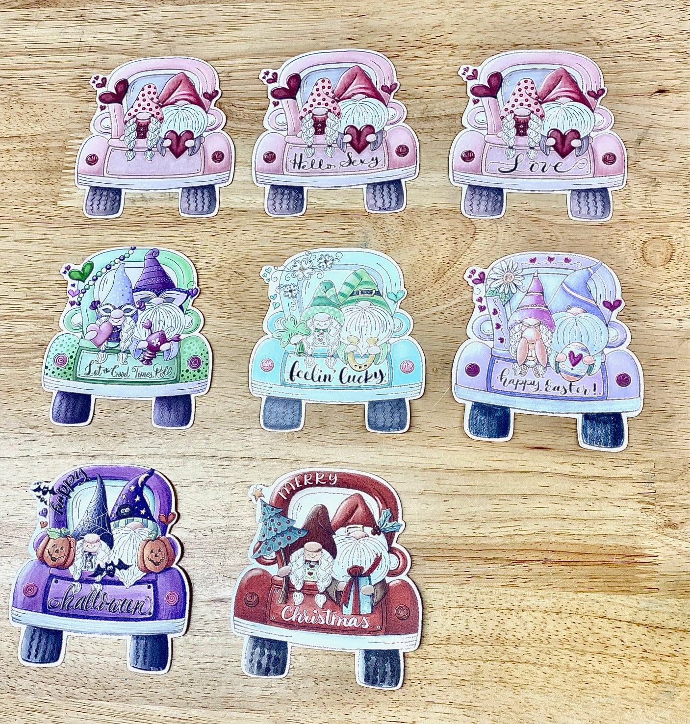 Truck- Holiday Cardstock