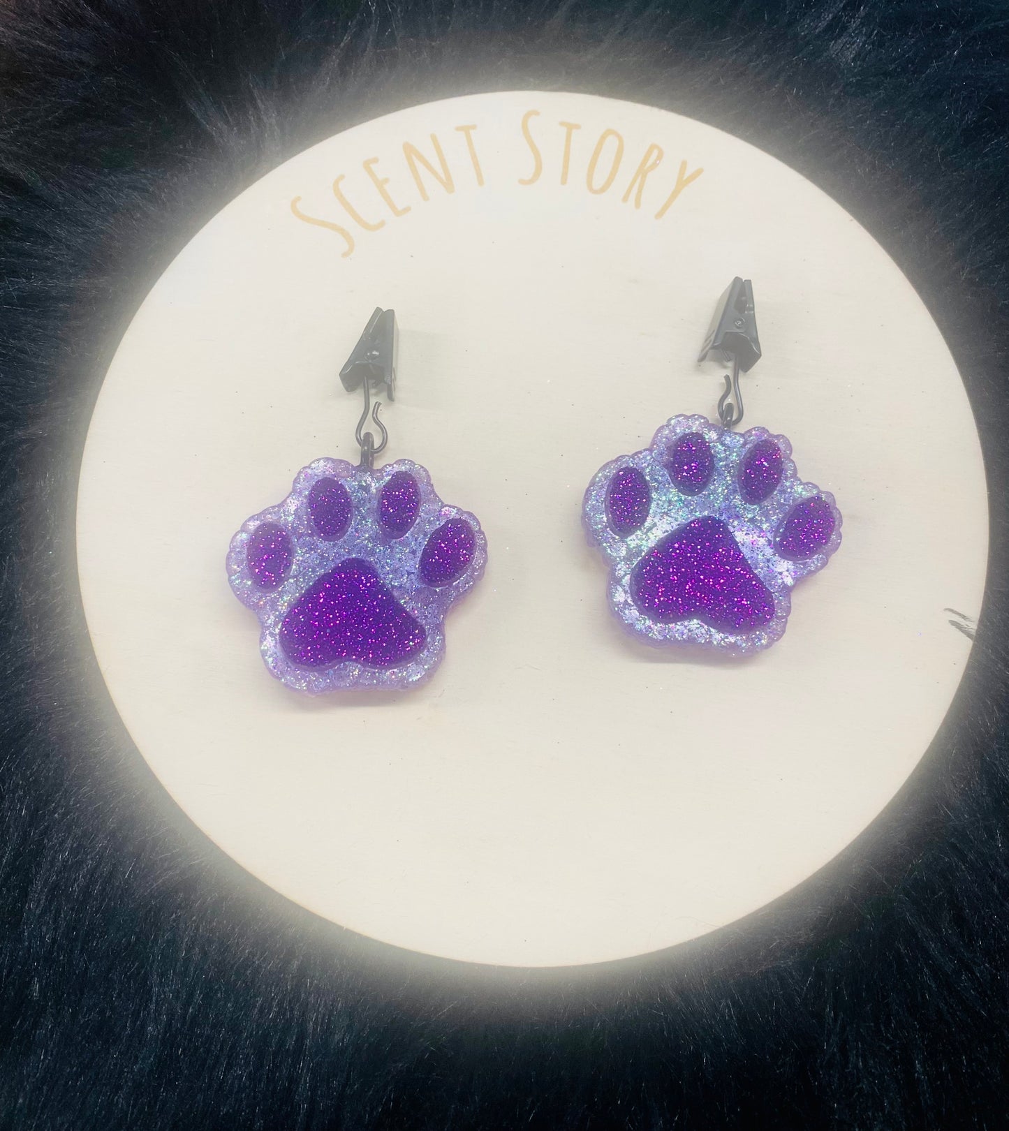 Paw Print Vent Clip (Set of 2)