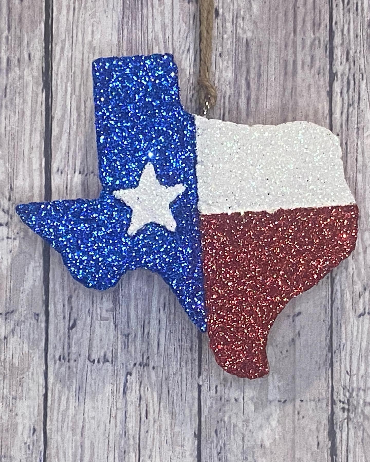 Texas with Flag