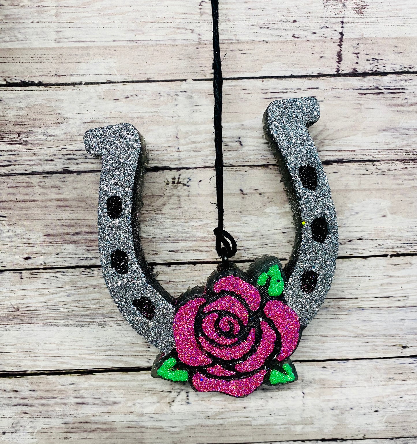 Horseshoe with Rose