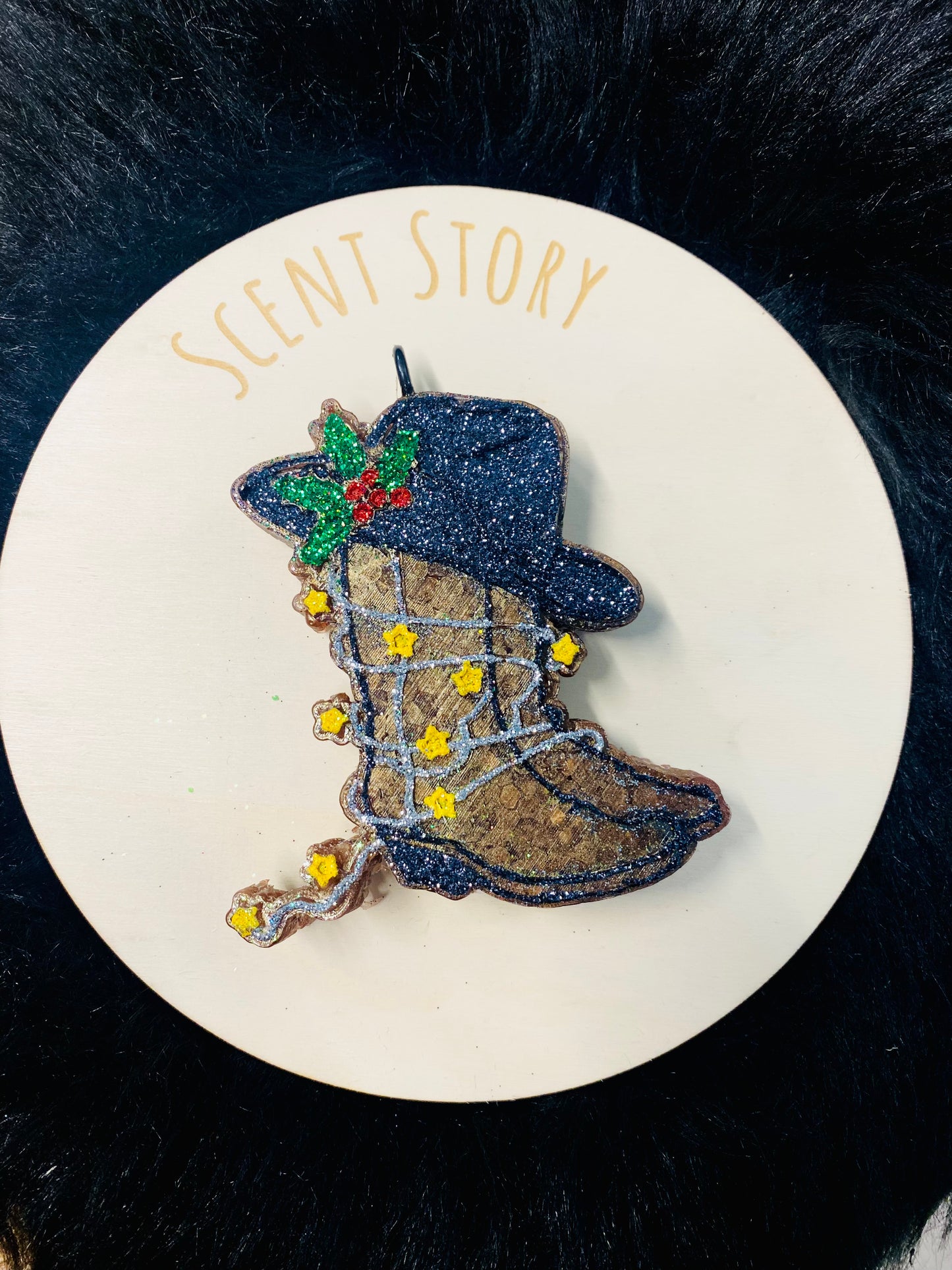 Christmas Cowboy Boots & Hat