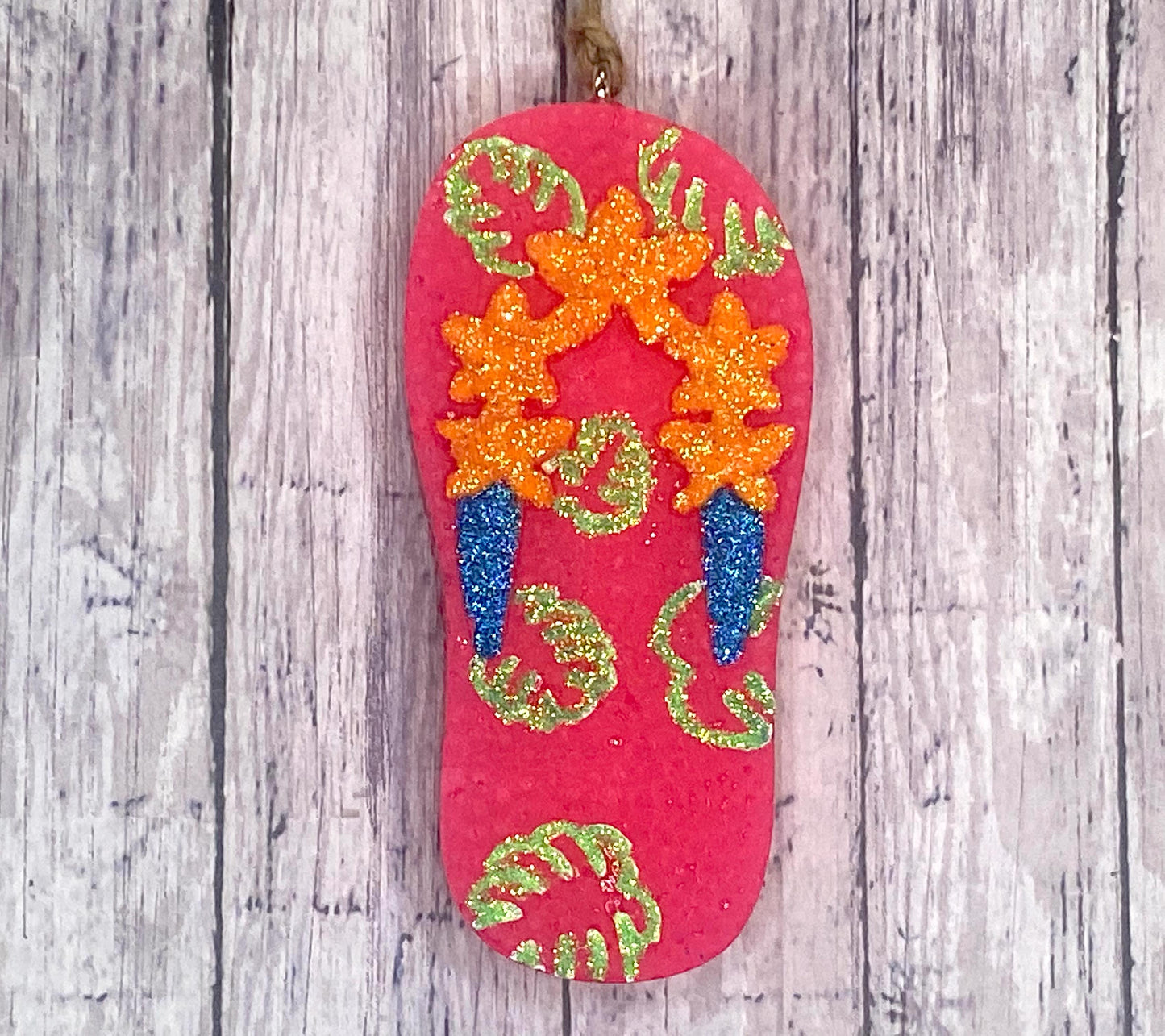 Flip Flop with Palm Tree