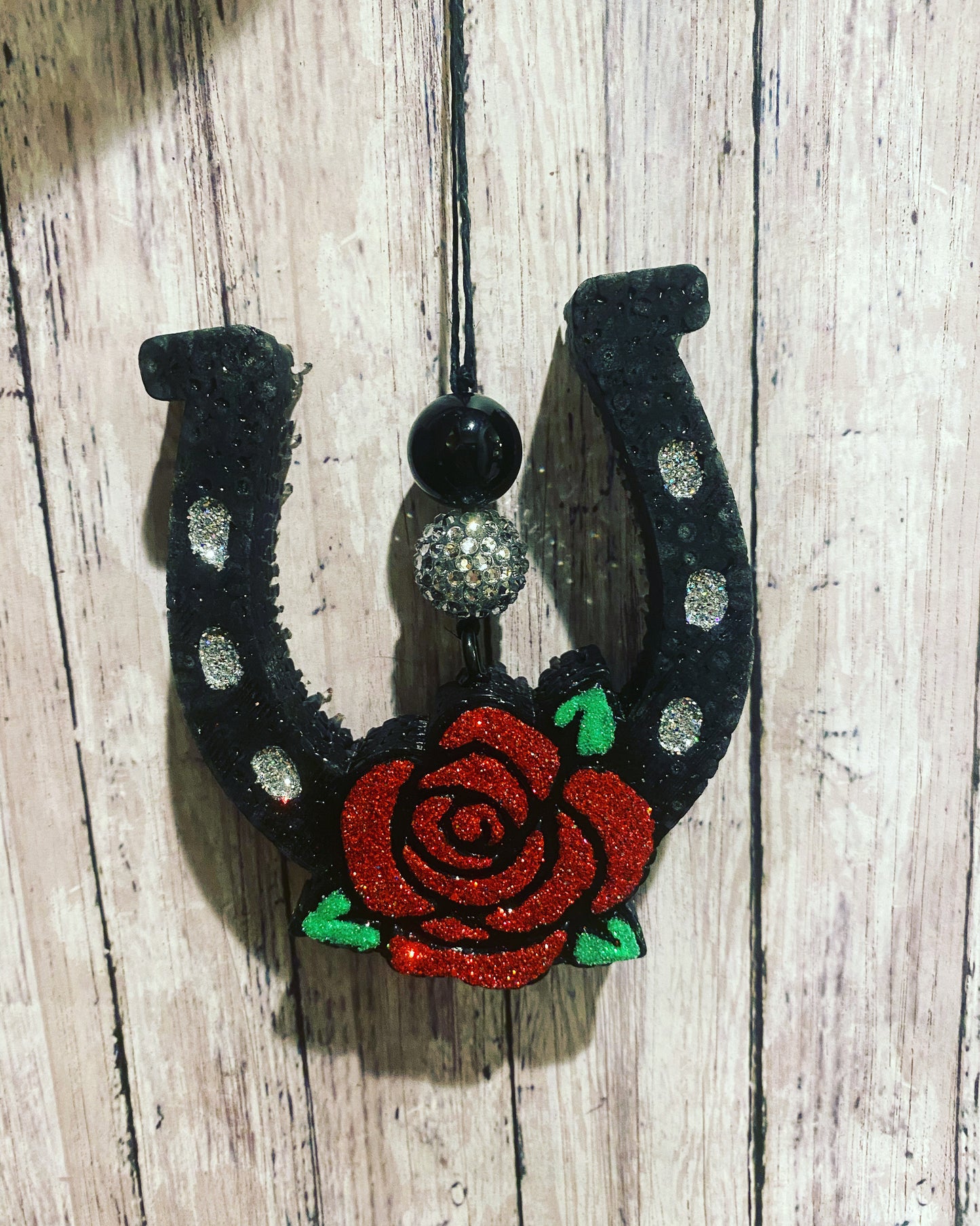 Horseshoe with Rose