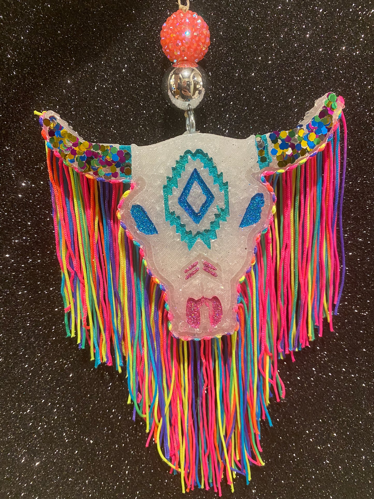 Aztec Bull Skull- Medium Size