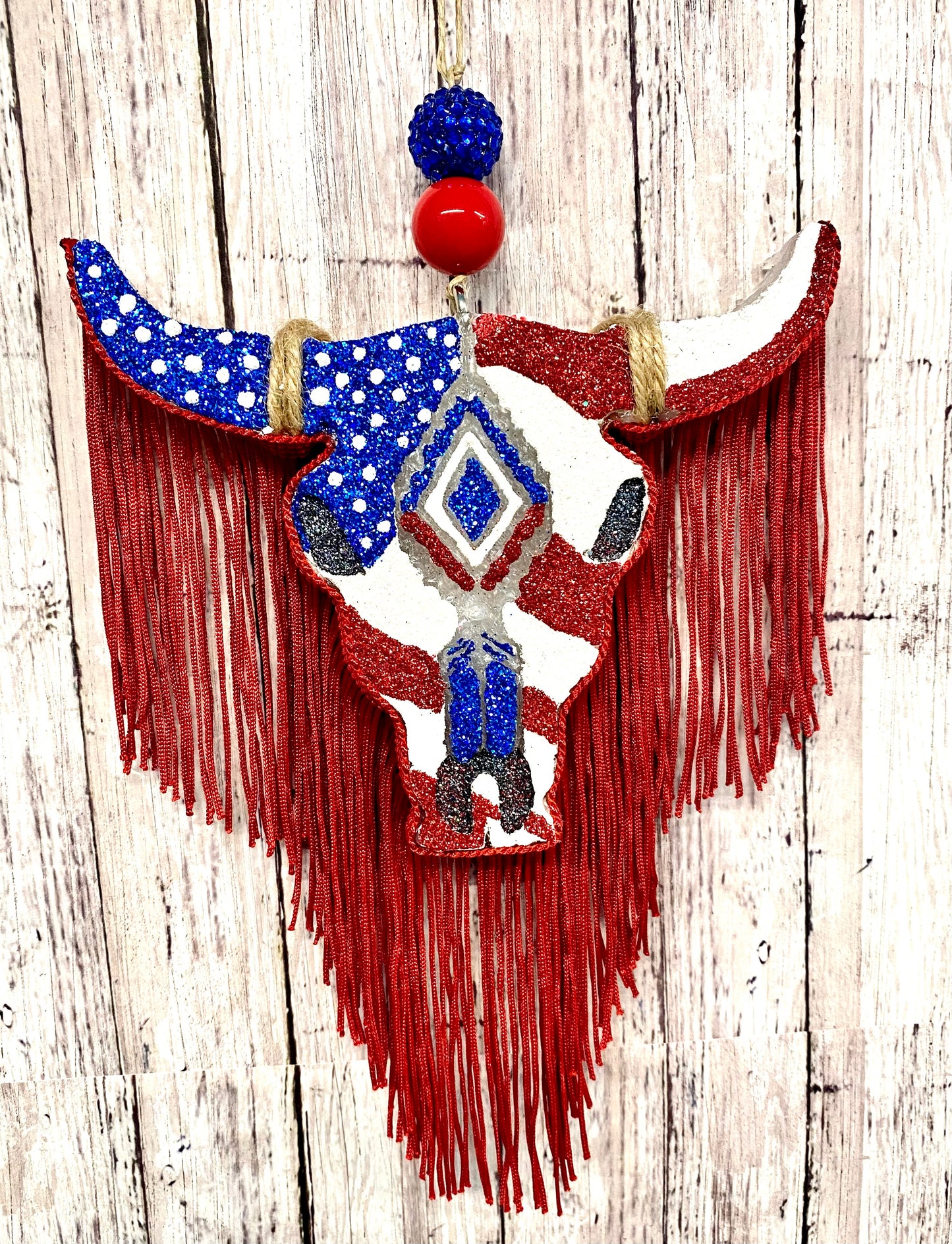 Aztec Bull Skull-Large Size