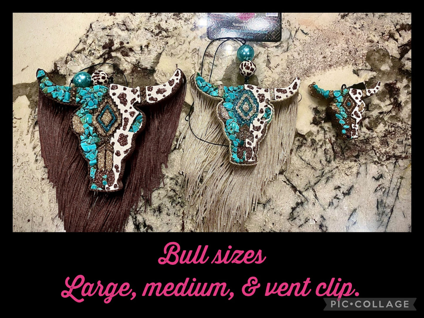 Aztec Bull Skull-Large Size