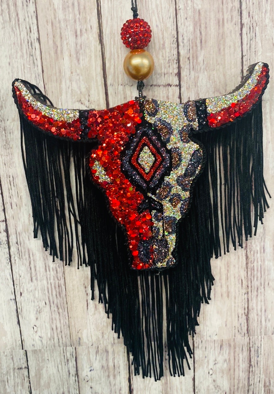 Aztec Bull Skull-Large Size