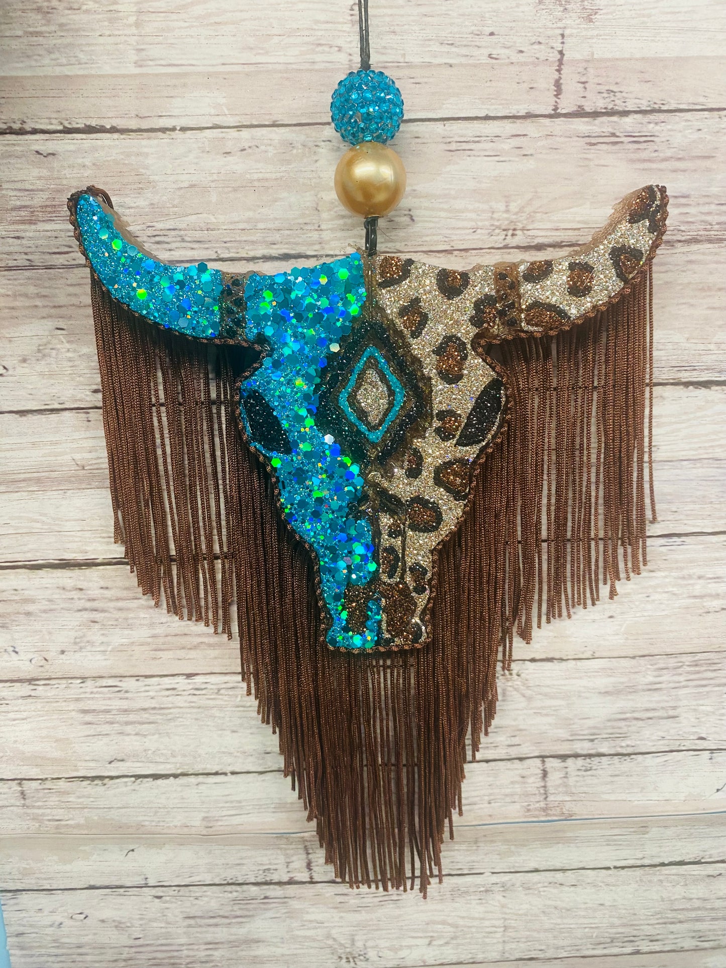 Aztec Bull Skull-Large Size