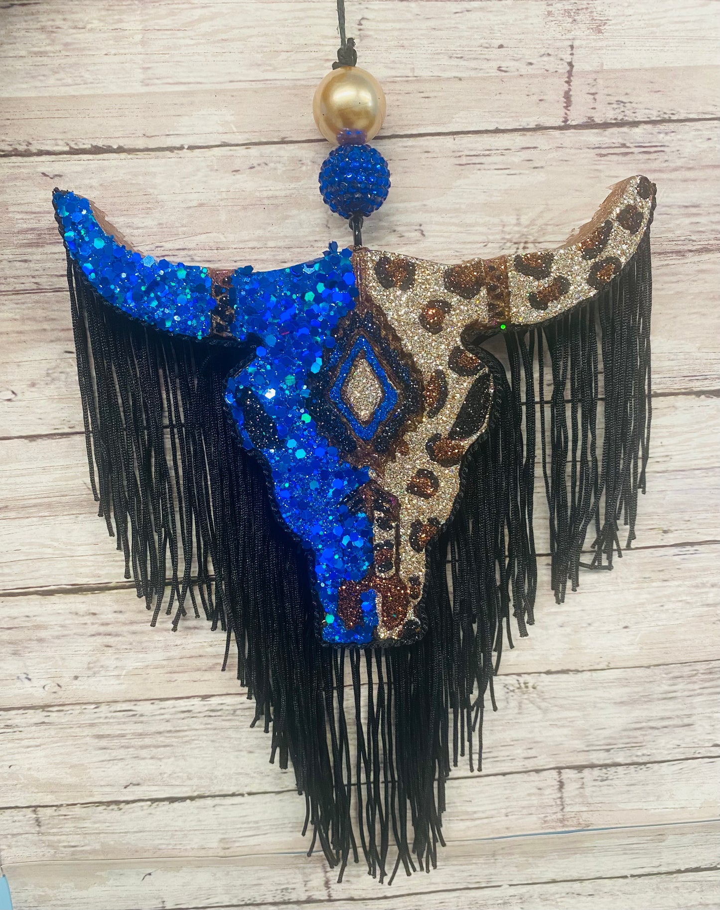 Aztec Bull Skull-Large Size
