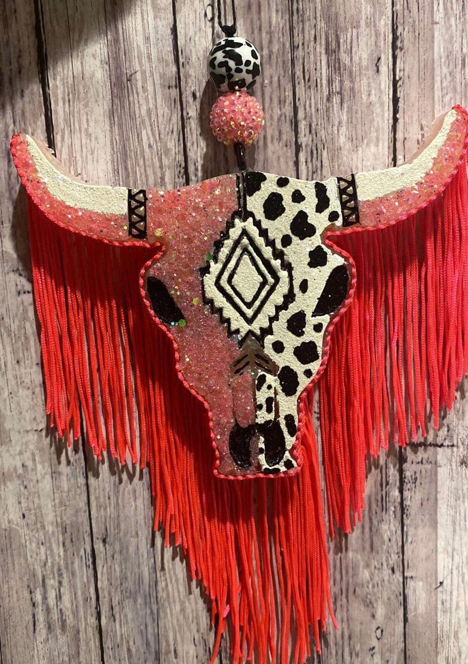 Aztec Bull Skull-Large Size