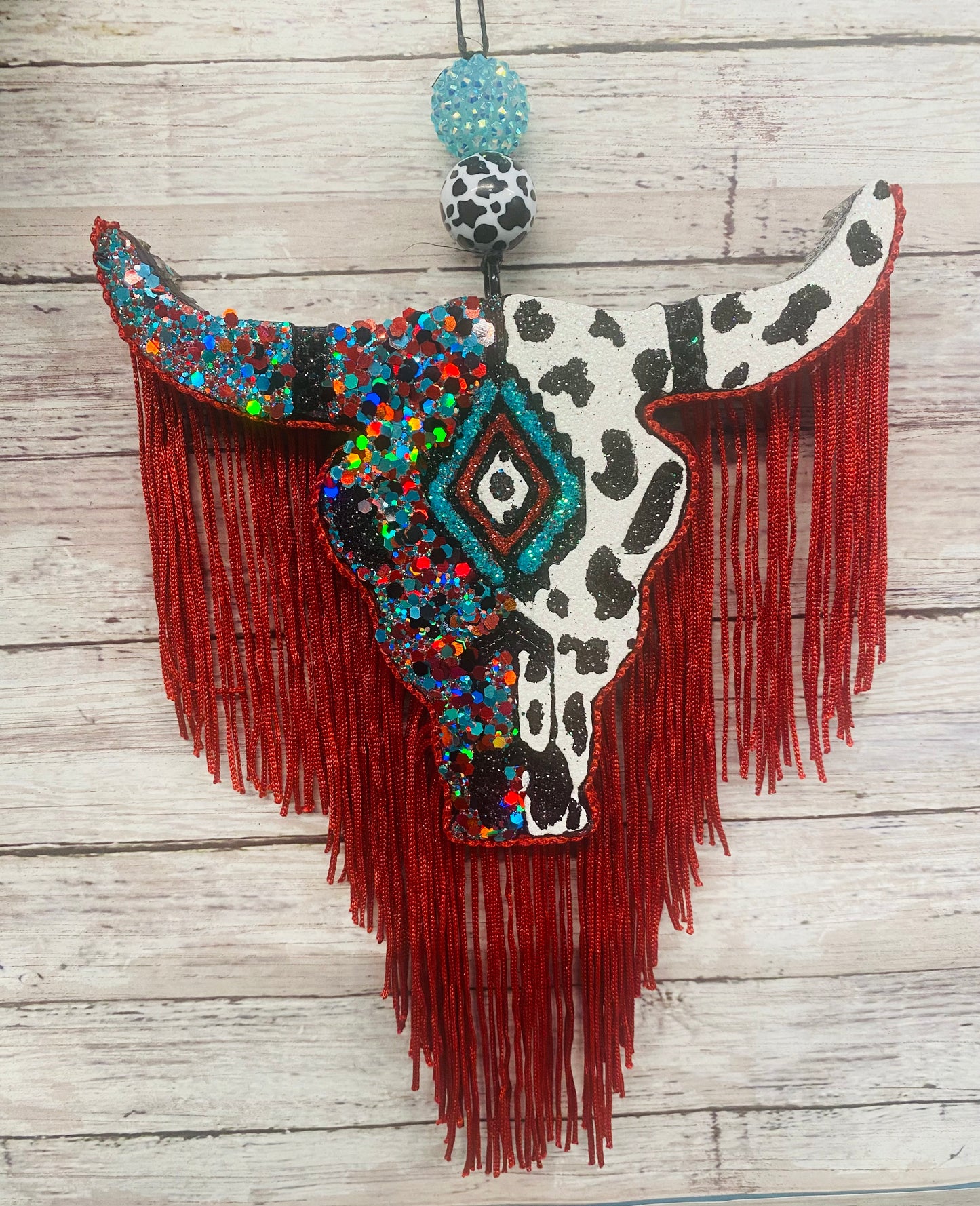 Aztec Bull Skull-Large Size