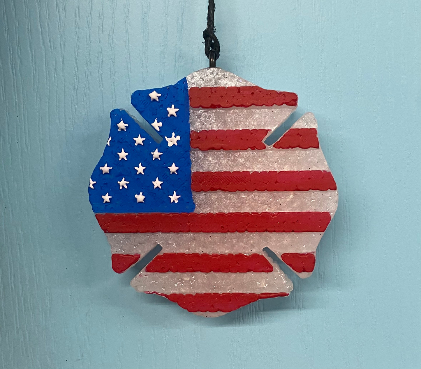 Maltese with USA Flag