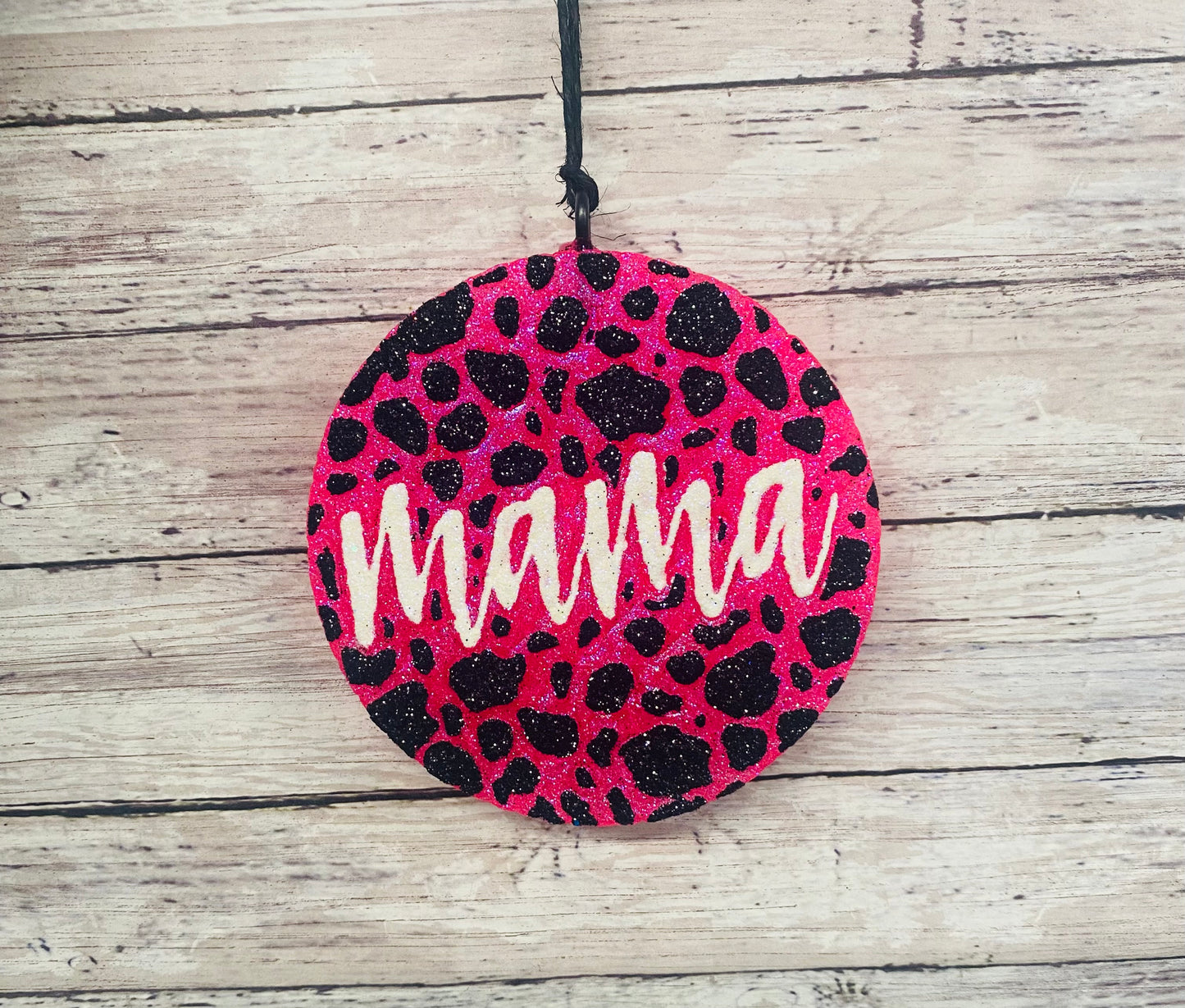 Mama Cow Print Circle