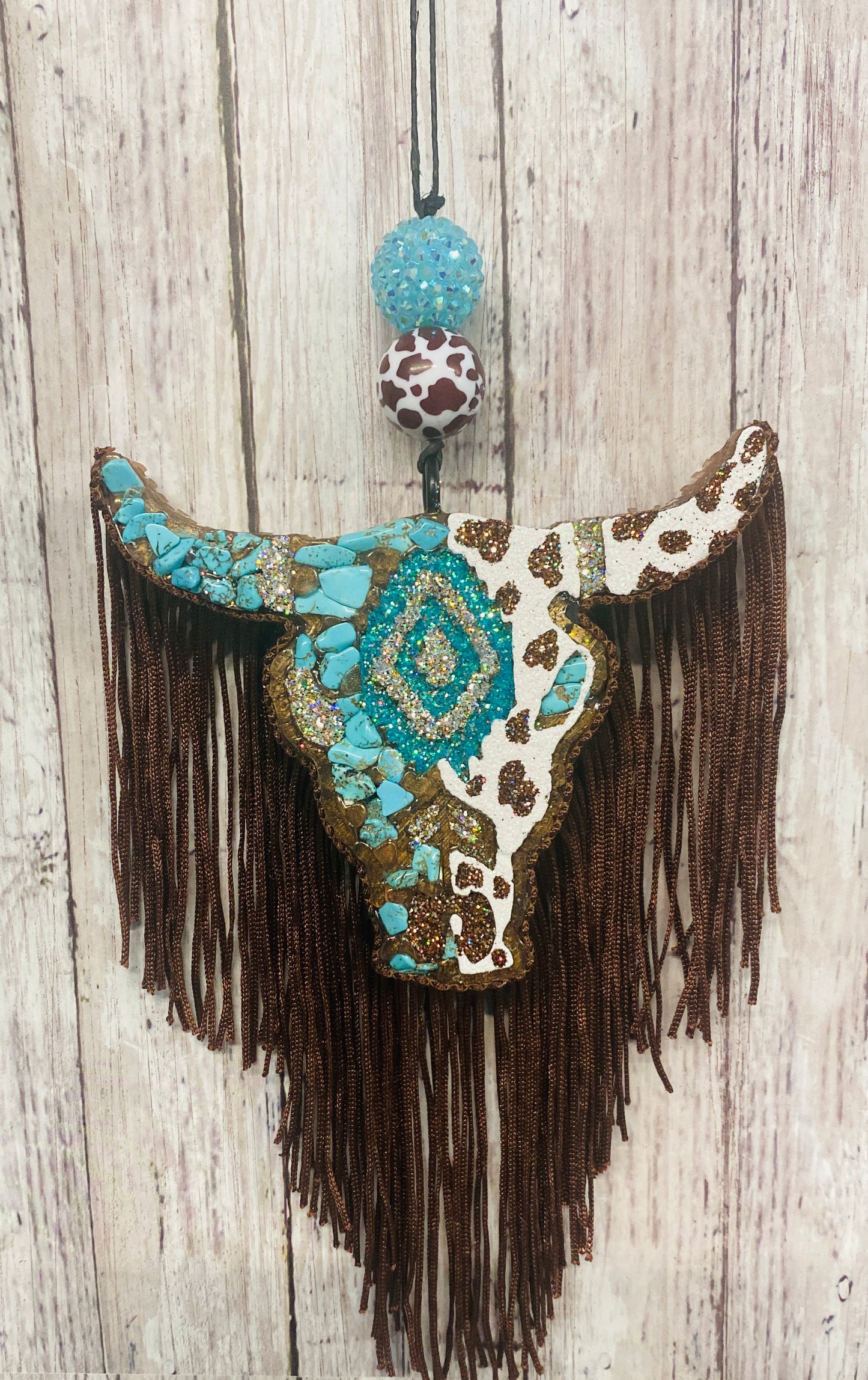 Aztec Bull Skull- Medium Size