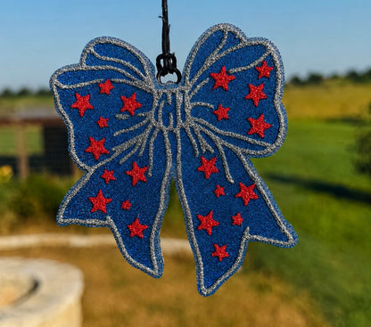 Bow with Stars Freshie