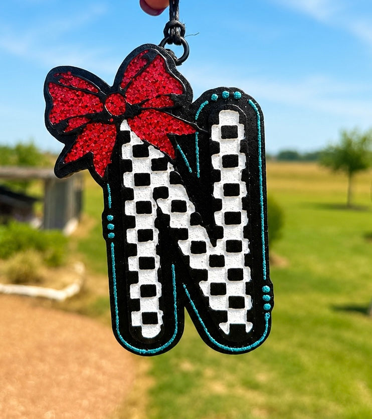 Checkered Letter N