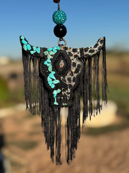 Aztec Bull Skull- Medium Size