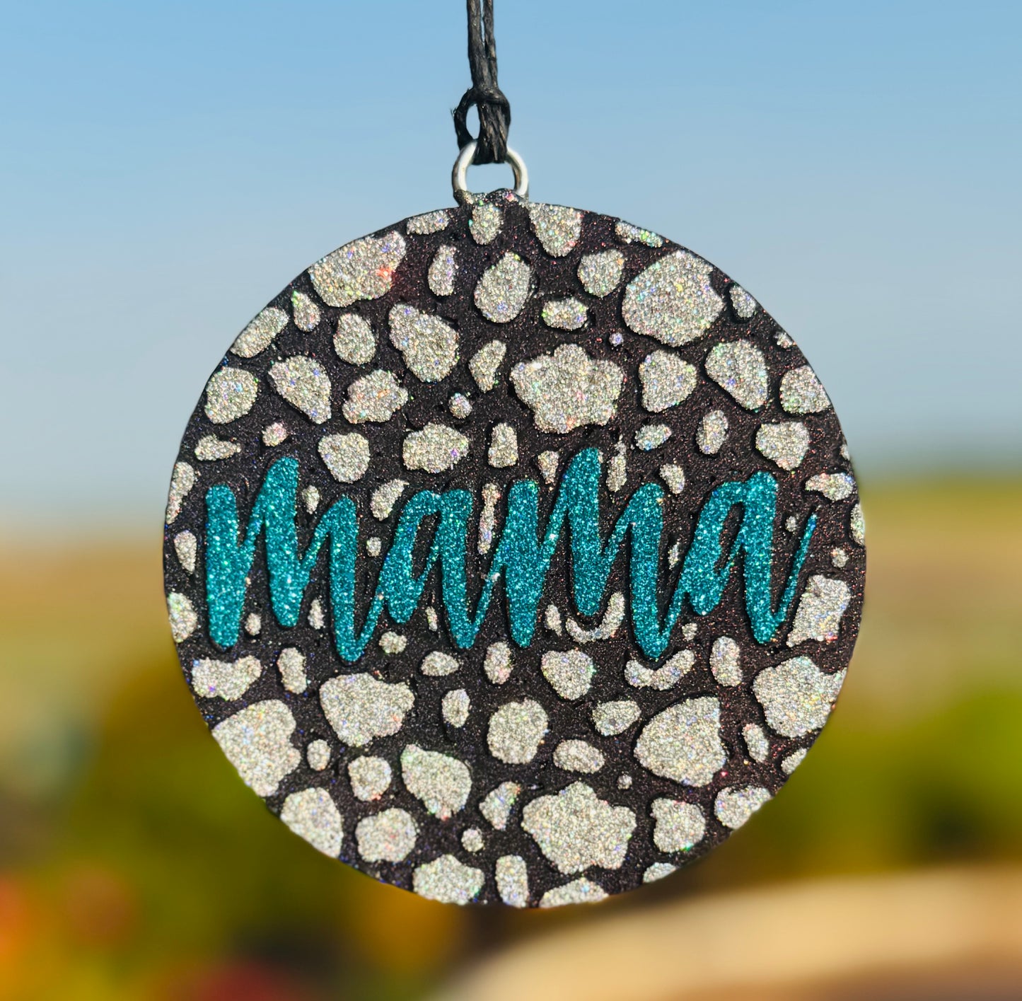 Mama Cow Print Circle