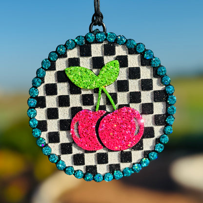 Checkered Cherries Circle