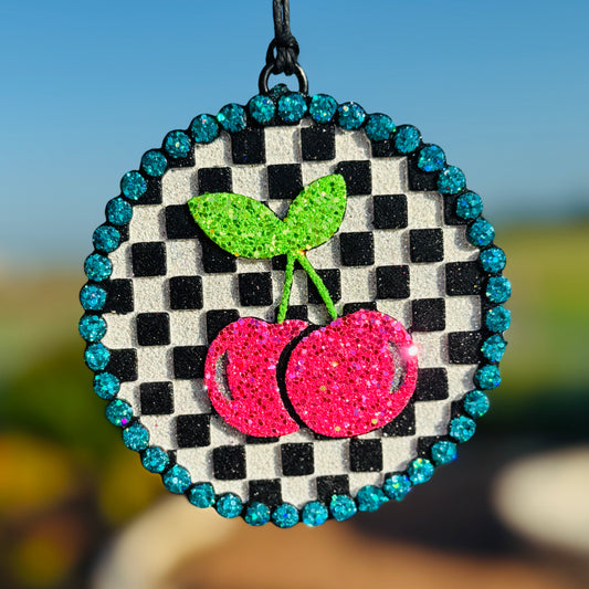 Checkered Cherries Circle