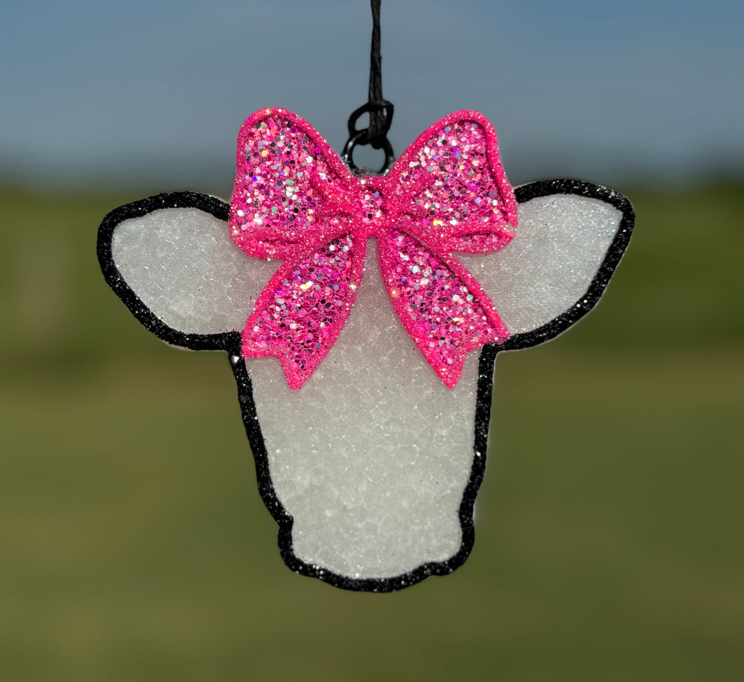 RTS- Calf (cow) Head with Bow- Bum Bum