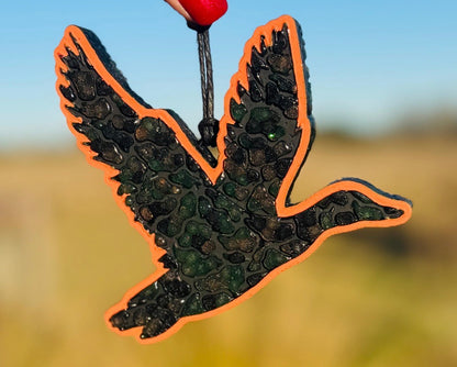 Camo flying duck