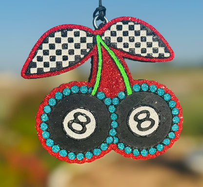 8 Ball Checkered Cherries