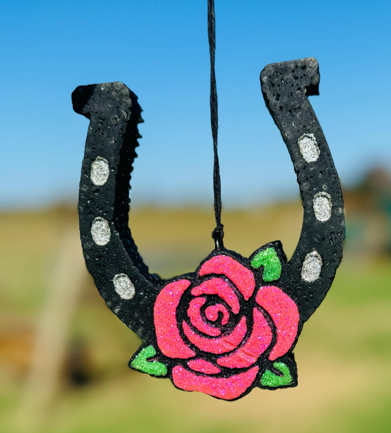 Horseshoe with Rose