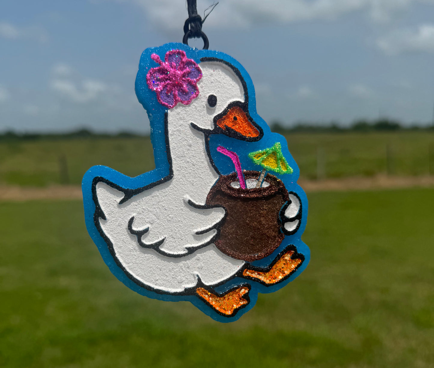 Goose with Coconut Drink