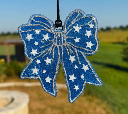 Bow with Stars Freshie