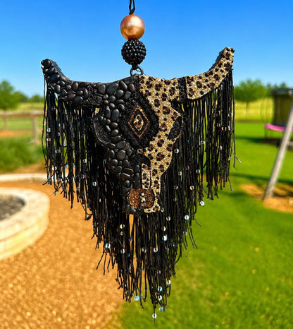 Aztec Bull Skull-Large Size