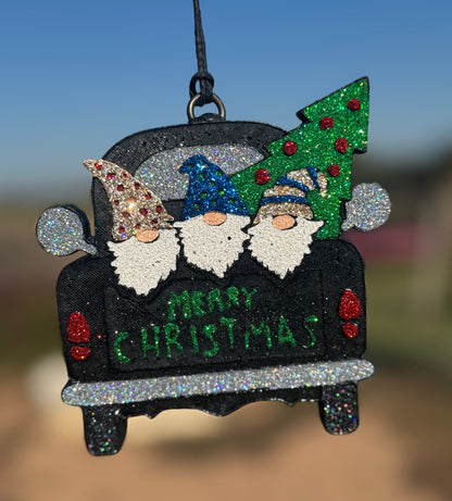 Christmas Truck with Gnomes