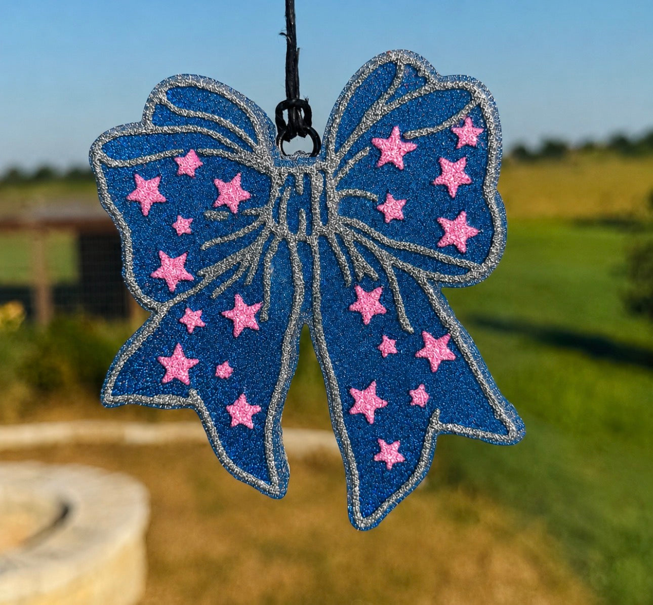 Bow with Stars Freshie