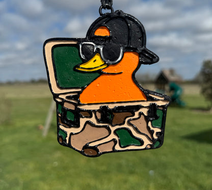 Duck with camo cooler