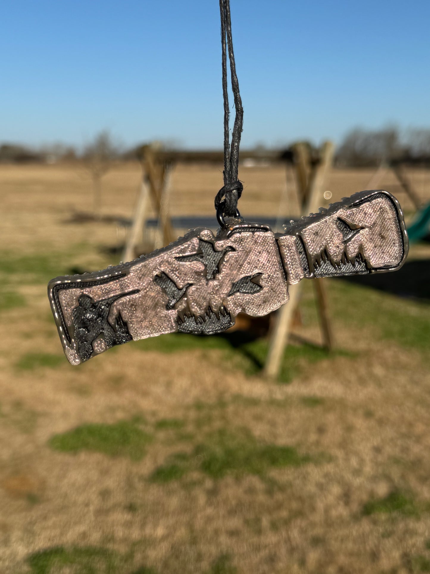 Duck Call with duck silhouettes