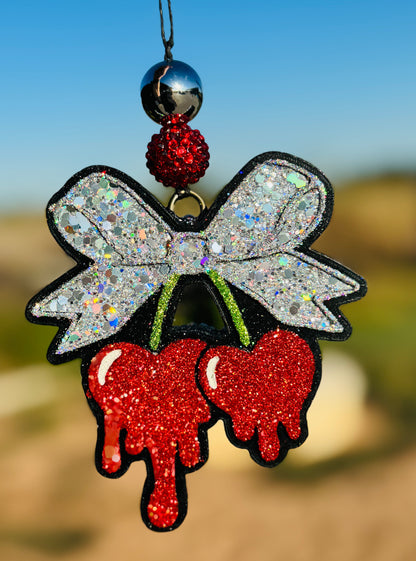 Drip Cherries with Bow
