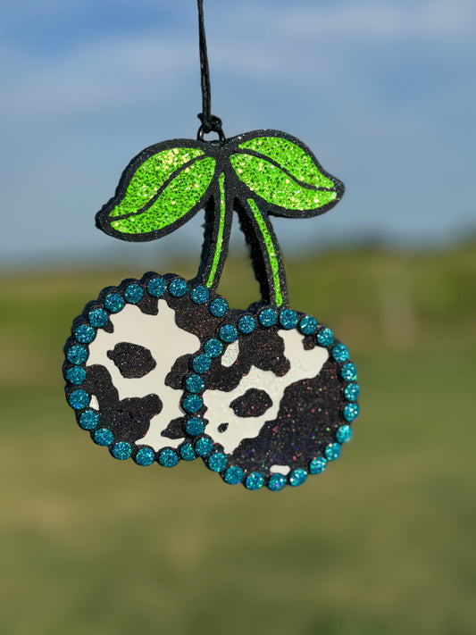Cherries with Cow Print
