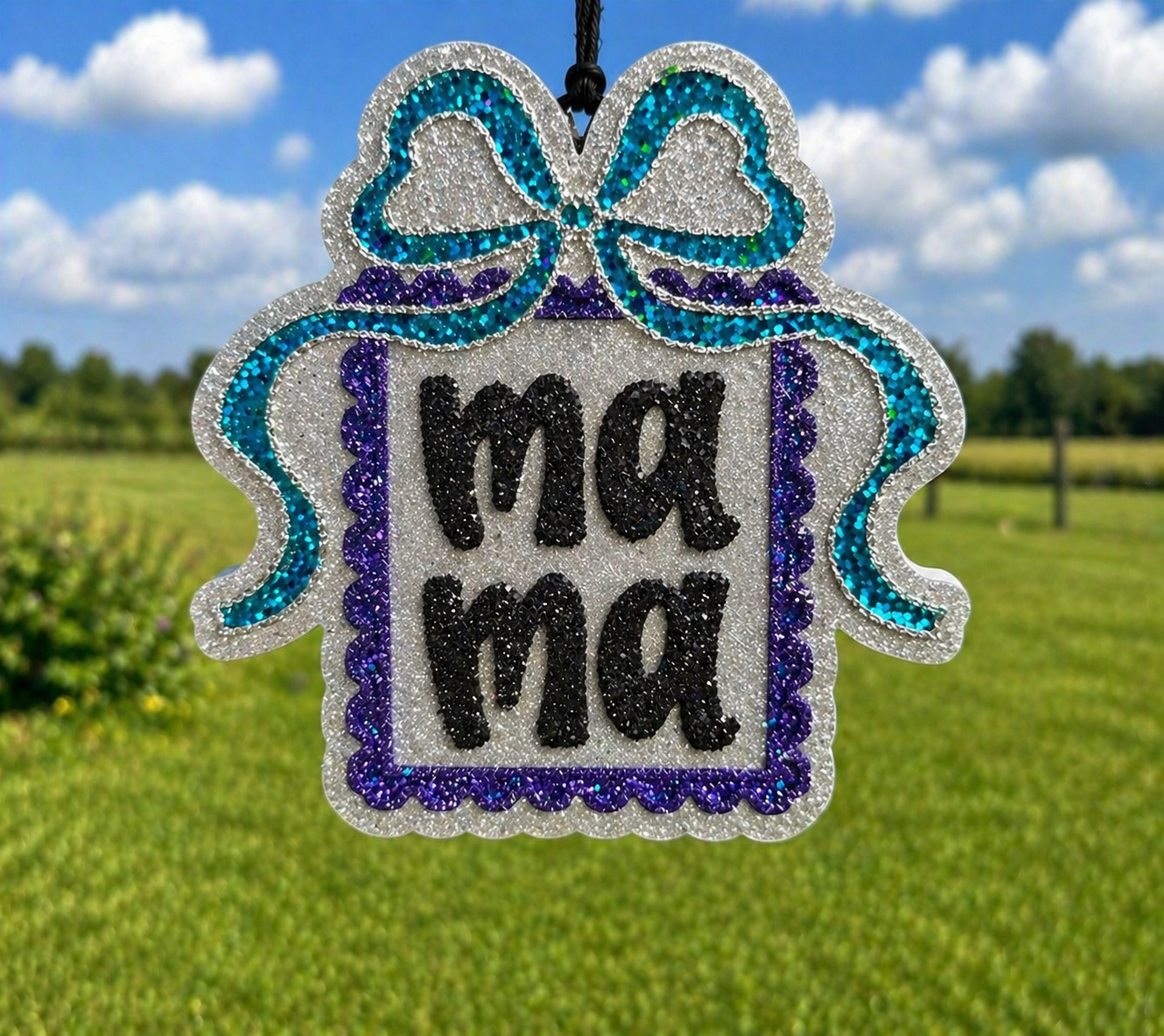 Mama Stamp with Bow