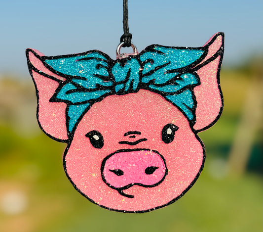 Pig with Bow