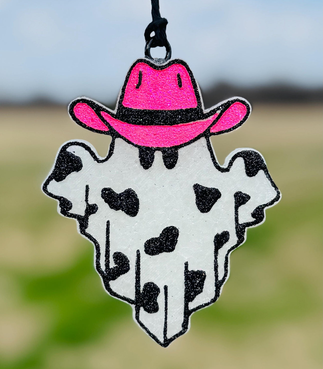 Ghost with Cow print and Cowboy Hat-Option 2