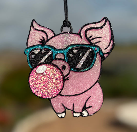 Pig Blowing Bubble