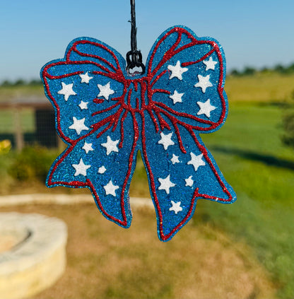 Bow with Stars Freshie