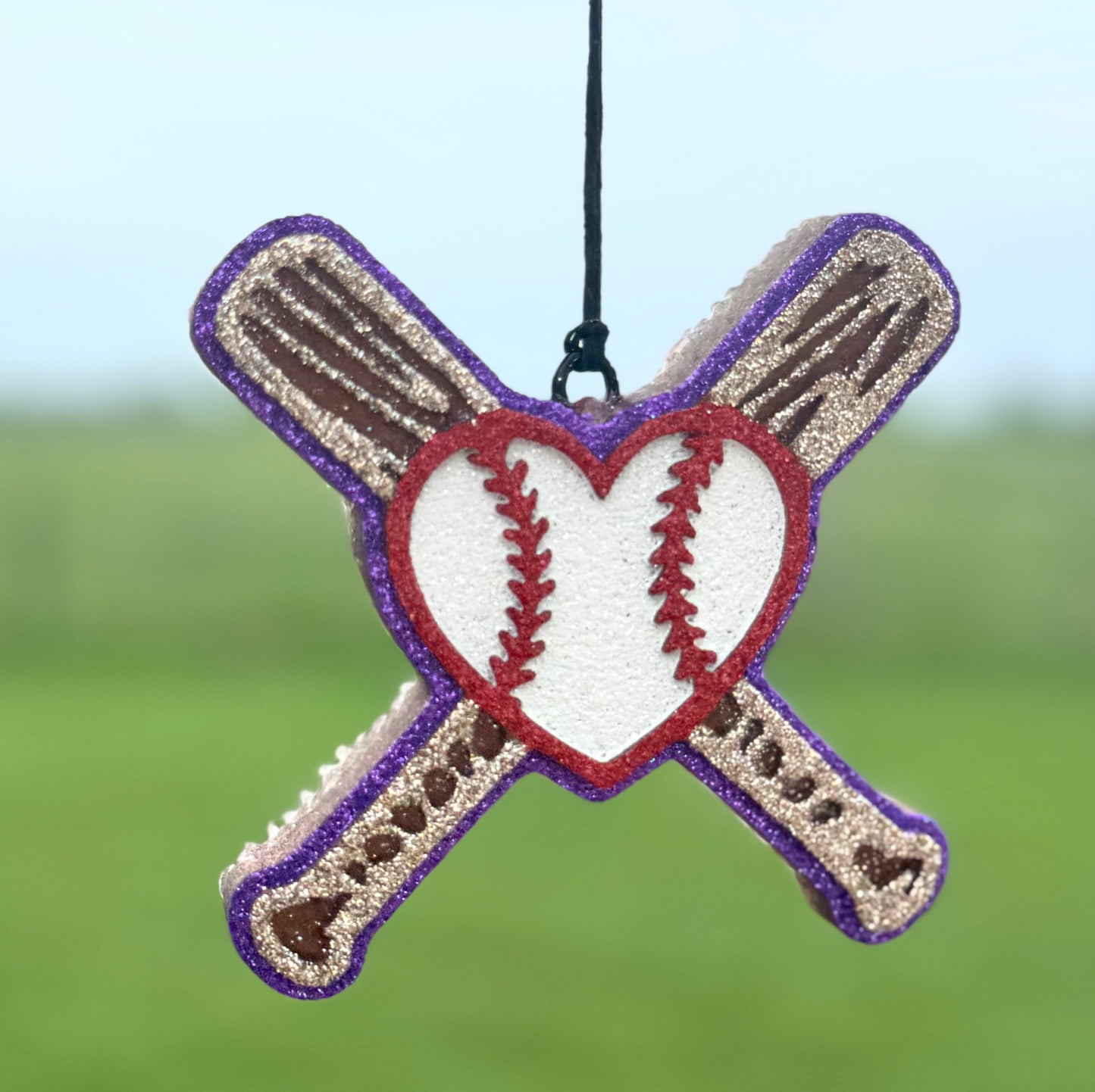 Baseball/Softball Heart with Bats
