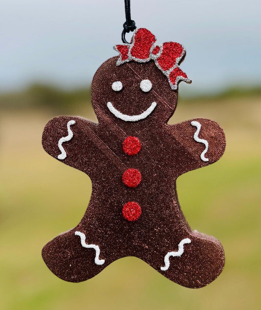 Gingerbread Girl with Bow