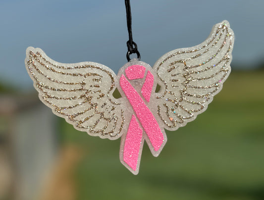 Awareness Ribbon with Wings