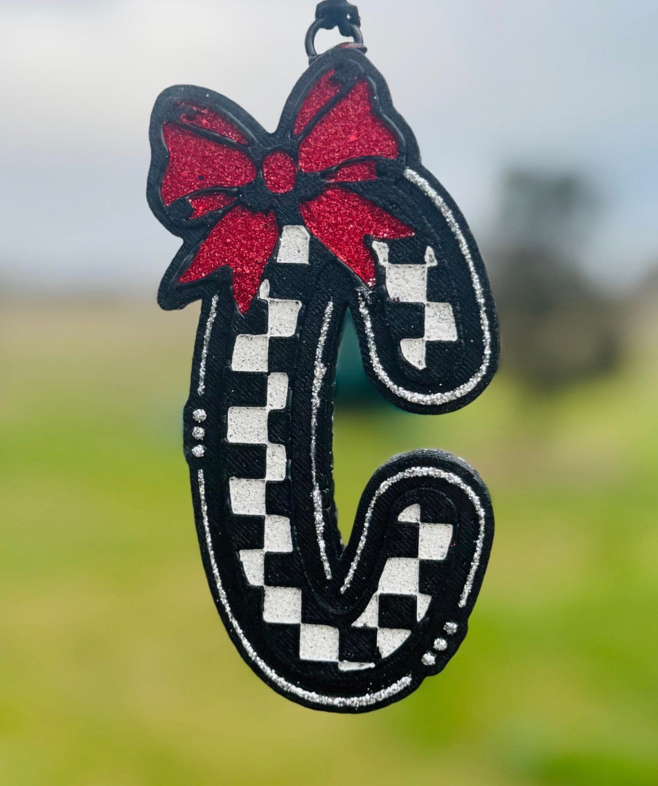 Checkered Letter C