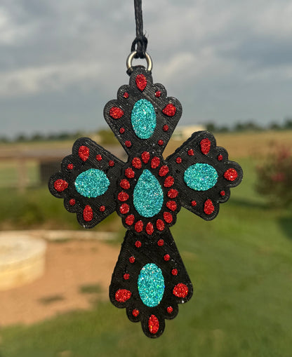 Squash Blossom Cross