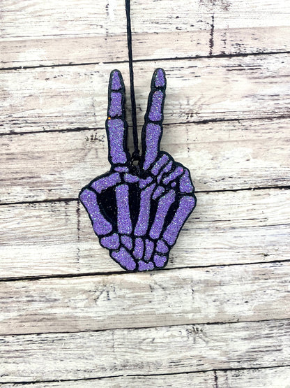 Skeleton Hand with Peace Sign