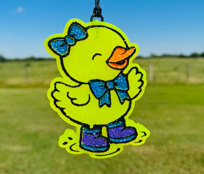 Duck with Rain boots and Bows