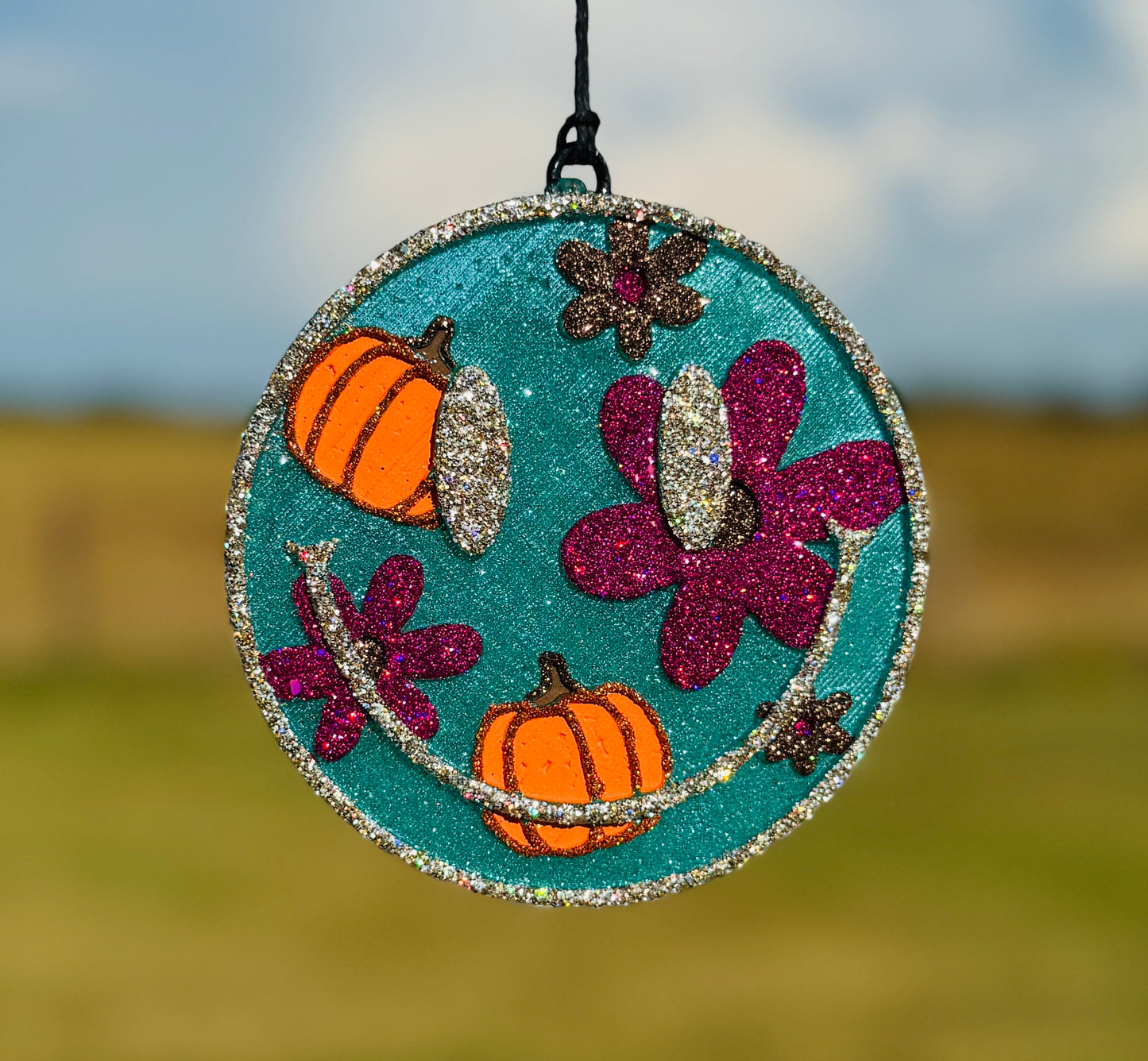 RTS-Fall Pumpkin and Flowers Smiling Face- Gooey Pumpkin Roll Scent